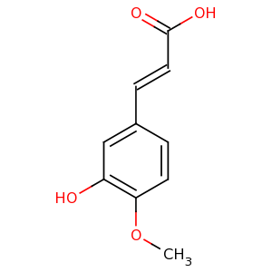 3_hydroxy_4_methoxycinnamic_acid