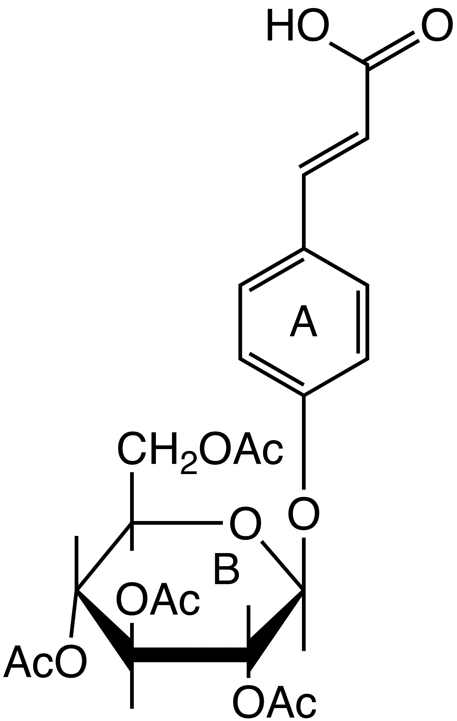 Acetylated P-gluco Cinnamic Acid image