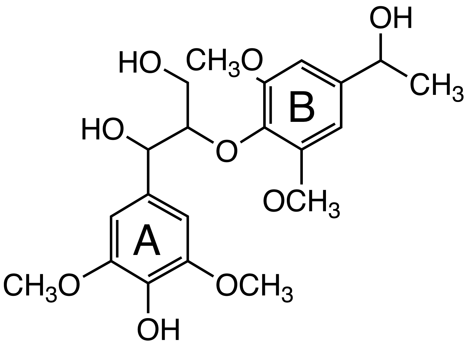 1-(4-Hydroxy-3,5-dimethoxyphenyl)-2-[4-(1-hydroxyethyl)-2,6-dimethoxyphenoxy]propane-1,3-diol image